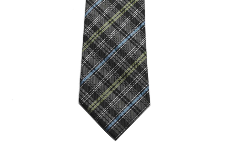 设计格子风格提花领带